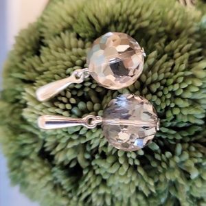 Kenneth Cole Dangle Faceted Crystal Earrings